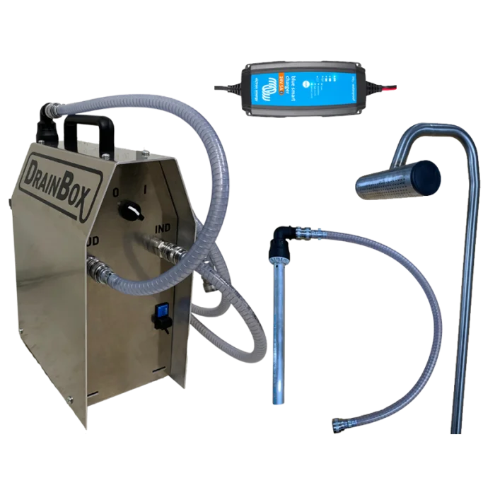 DrainBox Gutter extractor - Komplett kit för uppsamling av överskottsvätska vid algbehandling